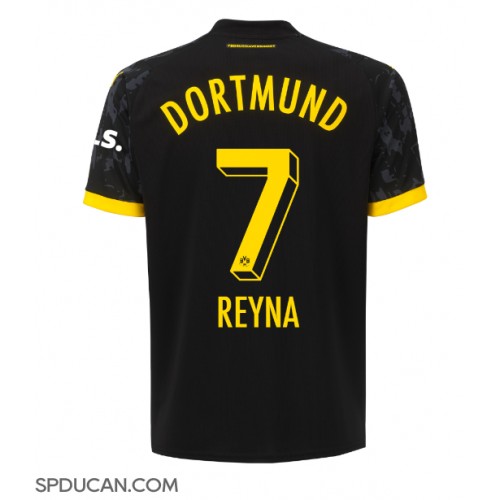 Muški Nogometni Dres Borussia Dortmund Giovanni Reyna #7 Gostujuci 2023-24 Kratak Rukav